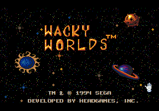 Wacky Worlds Creativity Studio (USA) Title Screen